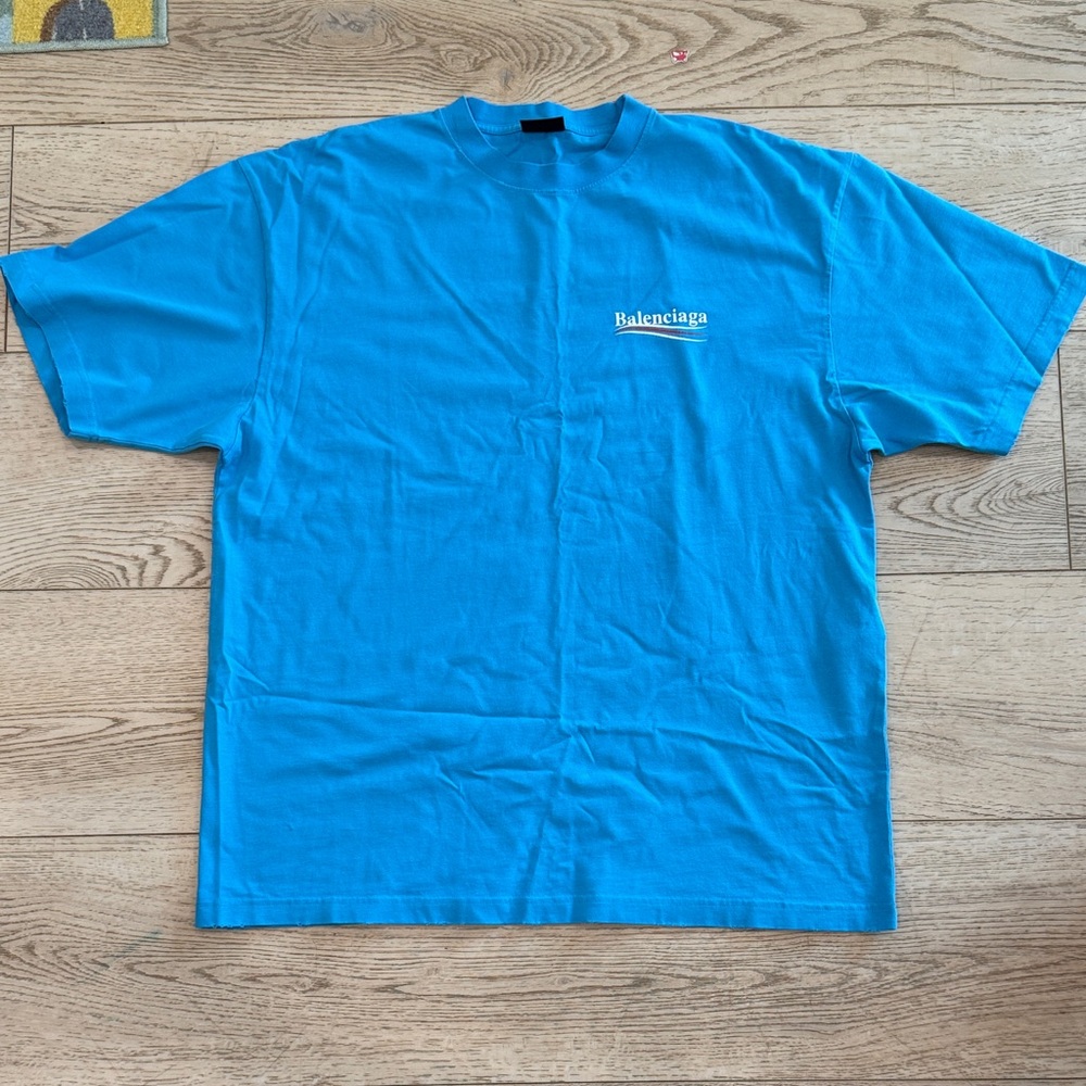 Balenciaga Vibrant Blue Short Sleeve Tee